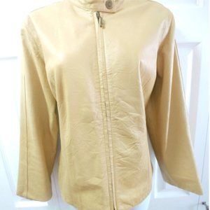 CHICO’s Leather Jacket Size M (Chico’s Size 1)